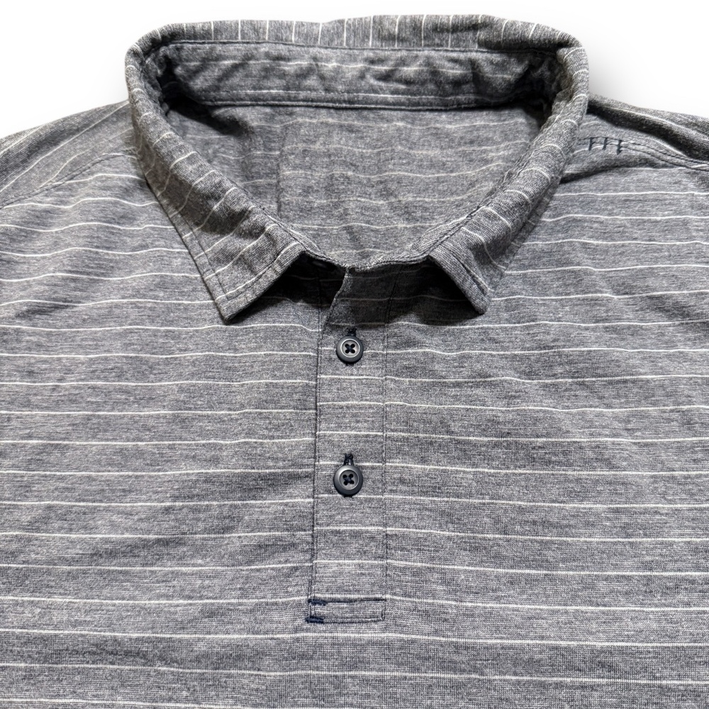 Lululemon Evolution Striped Gray Performance Golf… - image 1